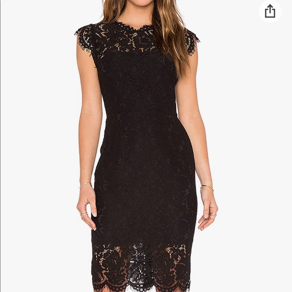 Black lace dress